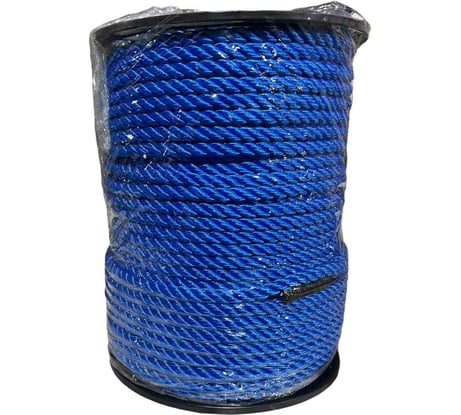 Канат тросовой свивки АзотХимФортис пп, 10 мм, 100 м, синий (кат) 73761