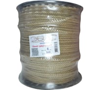 Джутовый канат Эбис 6 мм, 300 м, катушка 71774