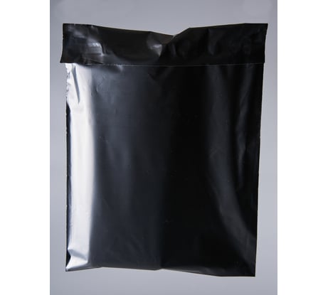 Курьерский пакет PACK INNOVATION черный, 190x240+40, 50 мкм, 500 шт. IP00KPKKBL190240.50-500