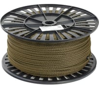 Полипропиленовый вязаный шнур Стройбат 5 мм хаки 200 м 186770