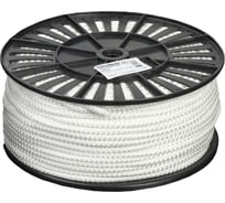 Хозяйственно-бытовой шнур Стройбат с сердечником 8 мм белый 100 м 221990