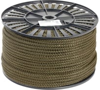 Полипропиленовый вязаный шнур Стройбат 6 мм хаки 150 м 221980