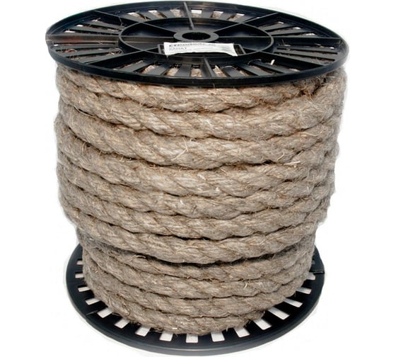 Пеньковый крученый канат Стройбат 16 мм 50 м 272110 1