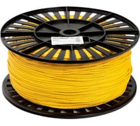 Хозяйственно-бытовой шнур Стройбат с сердечником 3 мм желтый 600 м 274520