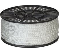 Крученый канат Стройбат полиамид 4 мм белый 300 м 342040