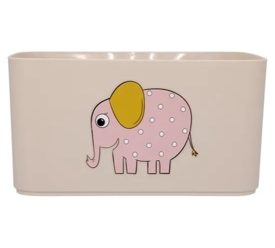 Корзина для детских игрушек Berossi honey animals 2.4 л, пудра, слон АС 84384020