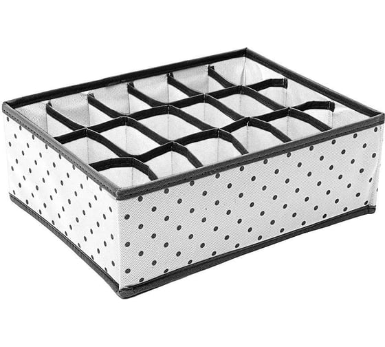 Органайзер для нижнего белья HOMSU Eco White, 18 ячеек 31х24х11 см HOM-1250
