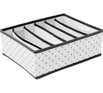 Органайзер для бюстгальтеров HOMSU Eco White, 6 секций 31х24х11 см HOM-1246