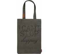 Сумка-шоппер Bruno Visconti с карманом, серая ШОПОГОЛИК 35х47 см 16-002-04/06