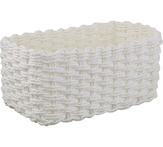 Корзина для хранения Bergenson Bjorn Hagen 26x16x11 см, белая TL-BB-HG-PR-WH-S 1