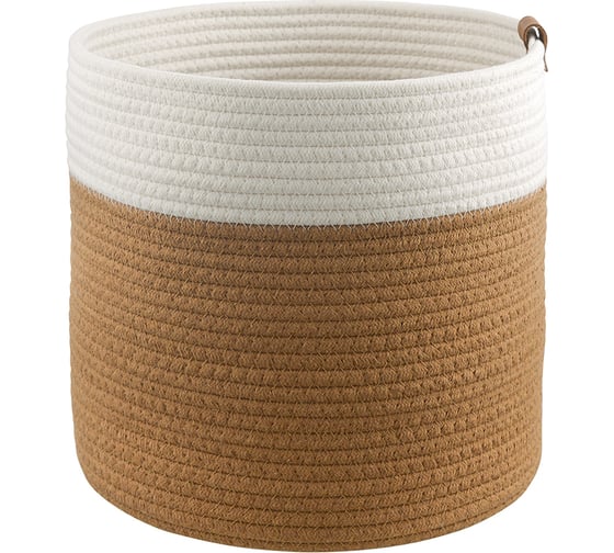 Корзина для хранения Bergenson Bjorn Ciary D30x30 см, бежевая/горчичная TL-BB-BSKCR-CTN-30-4 1