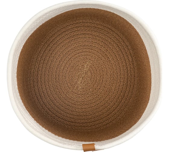 Корзина для хранения Bergenson Bjorn Ciary D30x30 см, бежевая/горчичная TL-BB-BSKCR-CTN-30-4