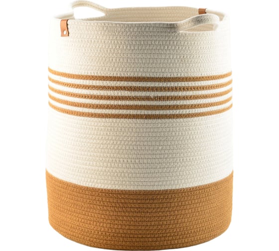 Корзина для хранения Bergenson Bjorn Thea D40x50 см, бежевая/горчичная TL-BB-BSKTH-CTN-40 1