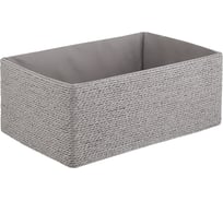 Корзина для хранения Bergenson Bjorn Lian 34x22x14 см, светло-серая TL-BB-LN-PRLN-GR-L