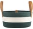 Корзина для хранения Bergenson Bjorn Helly D28x14 см, бежевая/зеленая TL-BB-BSKHL-CTN-28 1