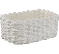 Корзина для хранения Bergenson Bjorn Hagen 22x14x9 см, белая TL-BB-HG-PR-WH-XS