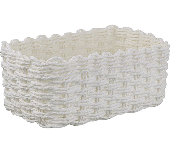 Корзина для хранения Bergenson Bjorn Hagen 22x14x9 см, белая TL-BB-HG-PR-WH-XS 1