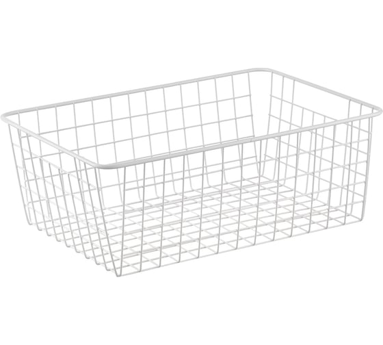 Корзина для хранения Bergenson Bjorn Mina 40x29x15 см, белая HF-MN-BSKT-MT-WH-L 1