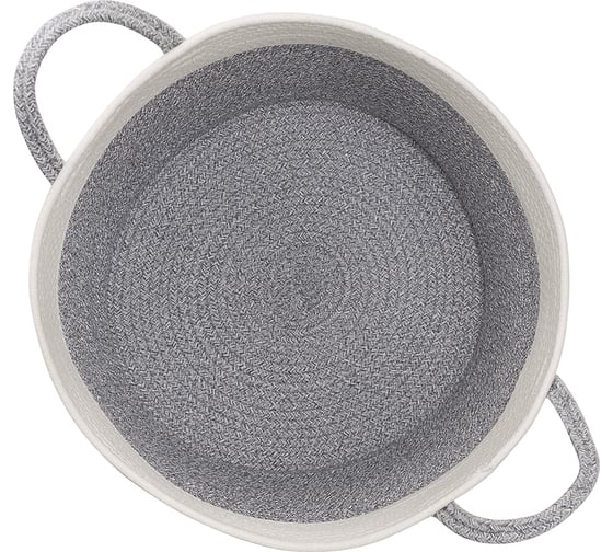Корзина для хранения Bergenson Bjorn Ulrik D45x30 см, кремовая/светло-серая TL-BB-UL-CR-GR-45