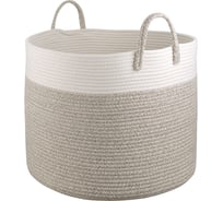 Корзина для хранения Bergenson Bjorn Ulrik D48x35 см, кремовая/светло-бежевая TL-BB-UL-CR-BG-48