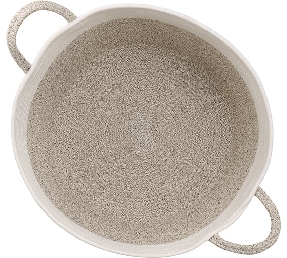 Корзина для хранения Bergenson Bjorn Ulrik D48x35 см, кремовая/светло-бежевая TL-BB-UL-CR-BG-48