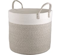 Корзина для хранения Bergenson Bjorn Iben D40x36 см, кремовая/светло-бежевая TL-BB-IB-CR-BG-40