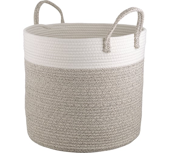 Корзина для хранения Bergenson Bjorn Iben D40x36 см, кремовая/светло-бежевая TL-BB-IB-CR-BG-40 1