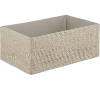 Корзина для хранения Bergenson Bjorn Lian 34x22x14 см, светло-бежевая TL-BB-LN-PRLN-BG-L