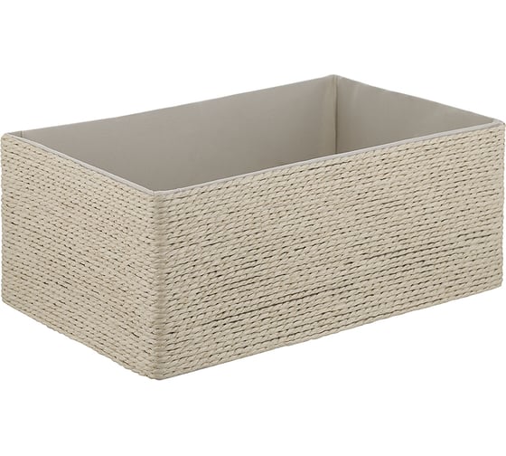 Корзина для хранения Bergenson Bjorn Lian 34x22x14 см, светло-бежевая TL-BB-LN-PRLN-BG-L 1