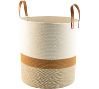 Корзина для хранения Bergenson Bjorn Moen D40x45 см, бежевая/горчичная TL-BB-BSKMN-CTN-40