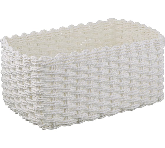 Корзина для хранения Bergenson Bjorn Hagen 30x20x13 см, белая TL-BB-HG-PR-WH-M 1