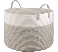 Корзина для хранения Bergenson Bjorn Ulrik D45x30 см, кремовая/светло-бежевая TL-BB-UL-CR-BG-45