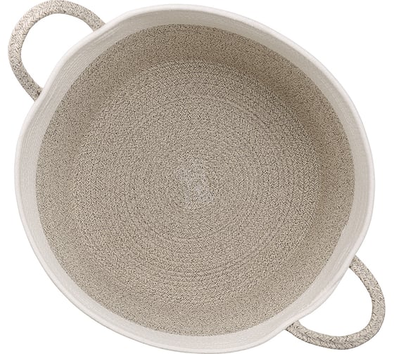 Корзина для хранения Bergenson Bjorn Ulrik D45x30 см, кремовая/светло-бежевая TL-BB-UL-CR-BG-45