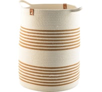 Корзина для хранения Bergenson Bjorn Thea D35x48 см, бежевая/горчичная TL-BB-BSKTH-CTN-35