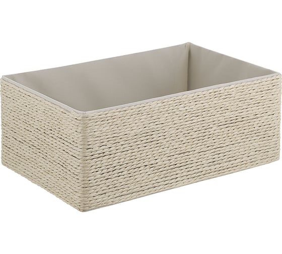 Корзина для хранения Bergenson Bjorn Lian 30x20x12 см, светло-бежевая TL-BB-LN-PRLN-BG-M 1