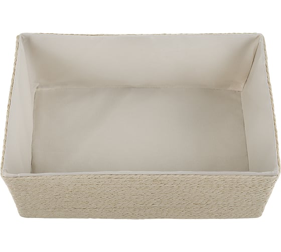 Корзина для хранения Bergenson Bjorn Lian 30x20x12 см, светло-бежевая TL-BB-LN-PRLN-BG-M