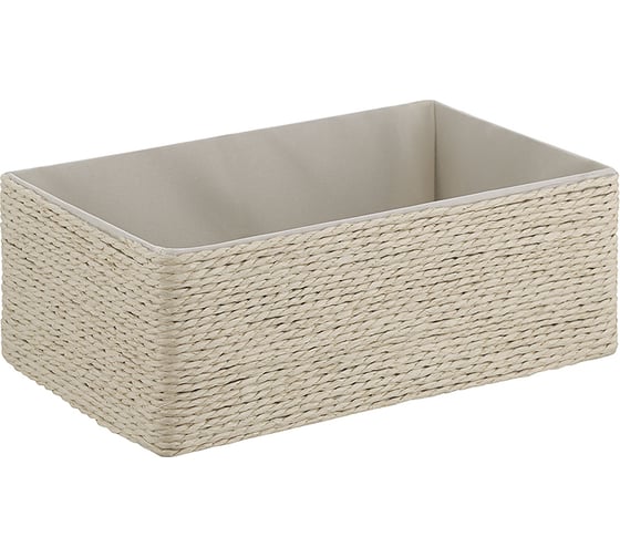 Корзина для хранения Bergenson Bjorn Lian 26x16x10 см, светло-бежевая TL-BB-LN-PRLN-BG-S