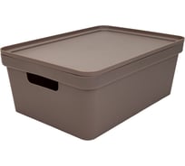 Коробка для хранения Martika Фортуна 380x280x150 мм коричнево-серая С746КСЕР
