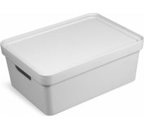 Коробка для хранения Martika Фортуна 380x280x150 мм светло-серая С746ССЕР