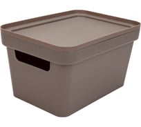 Коробка для хранения Martika Фортуна 270x190x150 мм коричнево-серая С745КСЕР