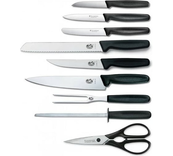 Кухонный набор Victorinox 9 предметов, в подставке 5.1193.9