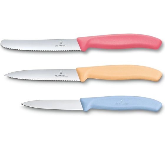 Набор из 3 ножей Victorinox Swiss Classic 2 ножа для овощей и фруктов 8 и 10 см, нож 11 см 6.7116.34L1
