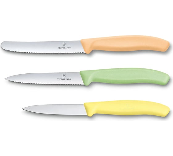 Набор из 3 ножей Victorinox Swiss Classic 2 ножа для овощей и фруктов 8 и 10, нож 11 см 6.7116.34L2 1
