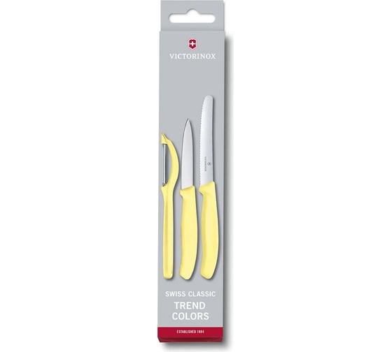 Набор из 3 ножей Victorinox Swiss Classic столовый нож 11 см, нож для овощей 8 см 6.7116.31L82