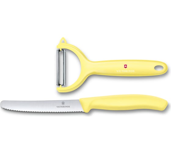 Набор из 2 кухонных ножей Victorinox Swiss Classic нож для томатов и столовый нож 11 см 6.7116.23L82