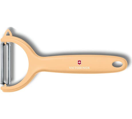 Нож для чистки томатов и киви Victorinox двустороннее зубчатое лезвие, бежевая рукоять 7.6079.92