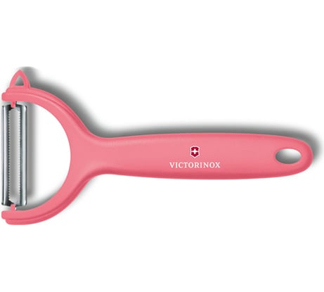 Нож для чистки томатов и киви Victorinox двустороннее зубчатое лезвие, малиновая рукоять 7.6079.12