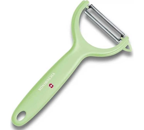 Нож для чистки томатов и киви Victorinox двустороннее зубчатое лезвие, салатовая рукоять 7.6079.42
