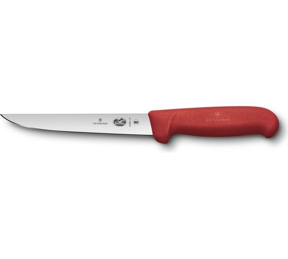 Обвалочный нож Victorinox лезвие 15 см, прямое, красный 5.6001.15