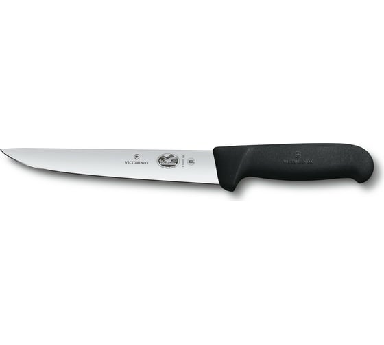 Обвалочный нож Victorinox Fibrox лезвие 18 см, черный 5.5503.18